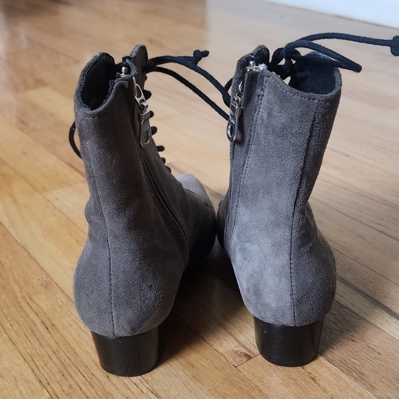 Archive Womens Victorian Style Ankle Boots Barrow Grey Suede Leather size 5.5 - Picture 4 of 8